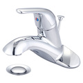 Olympia Faucets Single Handle Lavatory Faucet, Centerset, Polished Chrome, Handle Style: Lever L-6262H